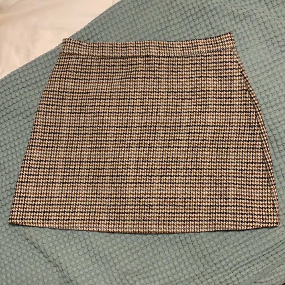 wool mini skirt